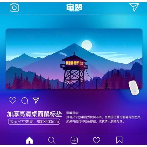 Large Size In Stock Mouse-Pad Comfortable Non-slip Rubber Desk Mat for Gaming Beautiful Illustration Mouse Pad Cute Mouse Pad