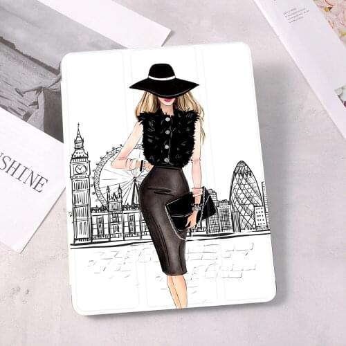 For iPad Case High Heels Fashion Girl For iPad 10.9 inch Air 4 2020 5th 6th 10.2 inch 8th Generation 12.9 inch 2018 2021 Mini 5