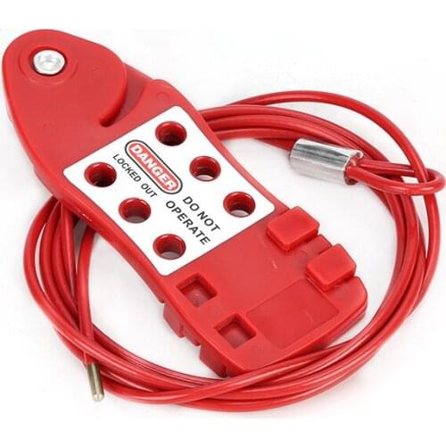 Lockey Economic Adjustable Wire High Quality Fish-Shaped Cable Lockout with 3.8 dia. 6