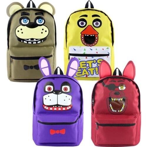 Five Night Bear Canvas Backpacks Rucksacks Cartoon Knapsack School Backpack student Bags travel Unisex New Gifts