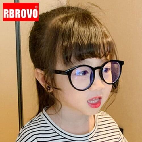 RBROVO Small Retro Sunglasses Girl Luxury Vintage Sunglasses Girl Brand Designer Glasses for Girl/Boy Transparent Oculos De Sol