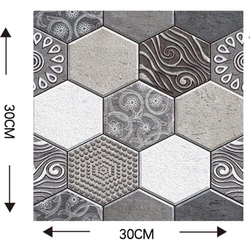 Stickers Bohemia sticker wood pattern waterproof oilproof sticker for bathroom kitchen wall PVC self-adhesive wooden tile decor