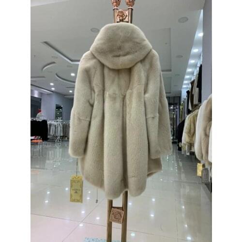 Natural Real Whole Female Mink Fur Coat Women Jacket Mink fur Outwear