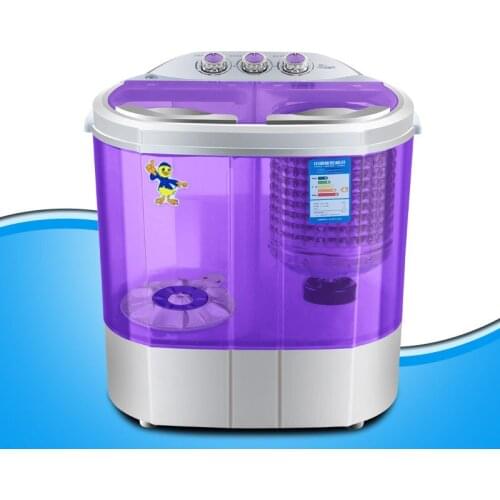 New Dual-barrel, Dual-cylinder, Parallel Bars, Semi-automatic Mini Small Washing Machine