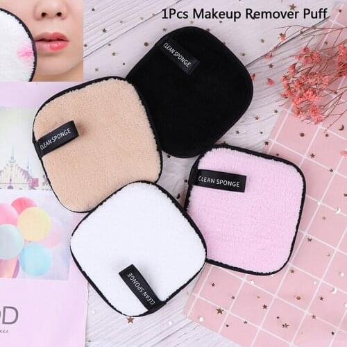 New Microfiber Cloth Pads Facial Makeup Remover Puff Cotton Double Layer Face Cleansing Towel Reusable Nail Art Cleaning Wipe