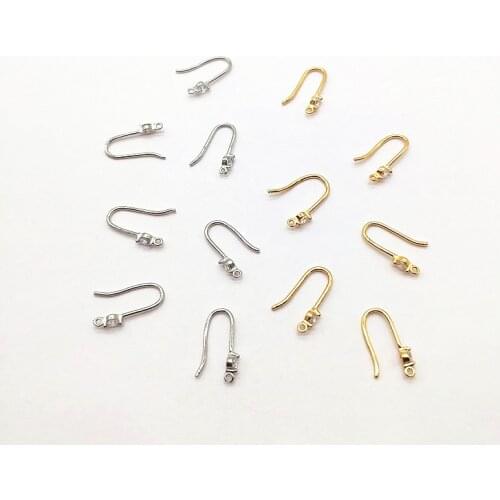New arrival!16x7mm 50pcs Copper Plating Real gold Zircon Ear hook For Earring DIY parts,Jewelry Accessories Findings & Component