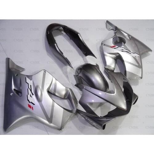 For Honda Cbr600 2004 - 2007 Fairing Kits CBR 600 2007 Silver Black Abs Fairing CBR600 F4i 2005 Abs Fairing Unpainted