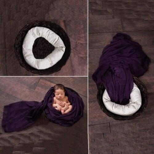 Newborn Baby Photography Blanket Props Tiny Baby Photo Shoot Basket Filler Posing Accessories Infant fotografia Studio Props