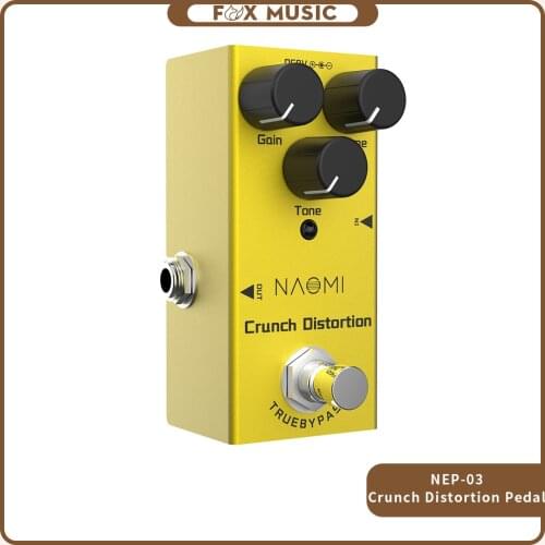 NAOMI Mini Distortion Pedal Guitar Effect Pedal DC 9V True Bypass For Electric Guitar Parts NEP-03