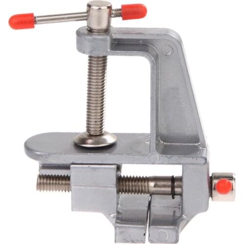 Profession Clamp Vise 3.5" Aluminum Miniature Small Jewelers Hobby Bench Table Clamp Woodworking Vise Tool