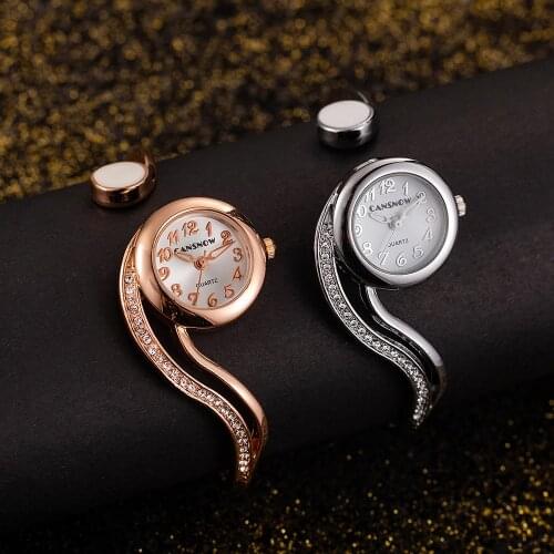 Luxury Rose Gold Bangle Bracelet Watch Women Fashion Elegant Ladies Small Dial Stainless Steel Quartz Wrist Watches Montre Femme