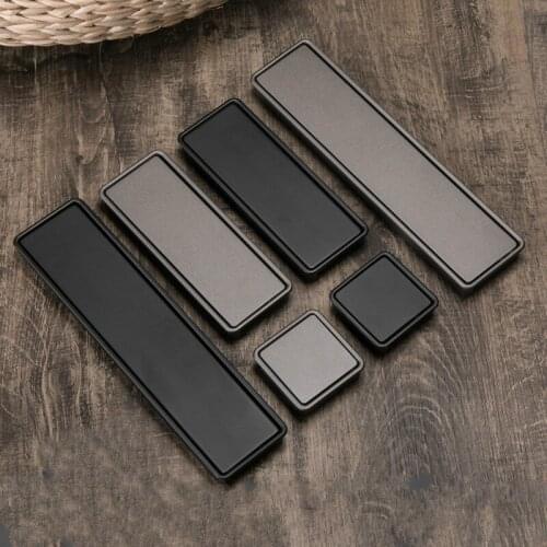 JD Tatami Concealed Flip Handle Black Gray Grooving Drawer Handle Furniture Buckle Hand Wardrobe Door Drawer Handle