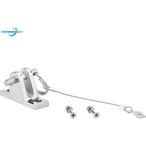 316 Stainless Steel Boat Bimini Top Deck Hinge with Quick Release Pin 90 Degree Boat Accessories Marine Kayak Canoe Yacht Cover