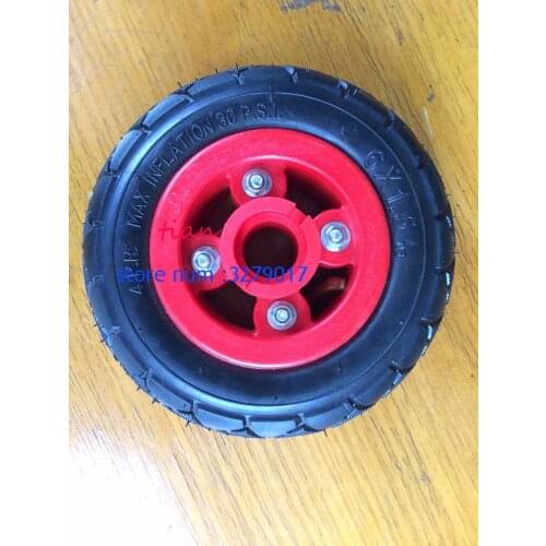 Free shipping 6X1.5 6 Inch Scooter Tire & Inner Tube and rim Set Electric Scooter Wheel Chair Truck