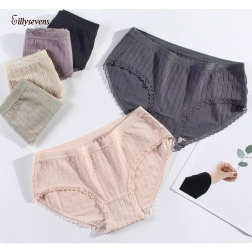 Panties Women Plus Size Cotton Underwear Women Panties Bamboo Lace Female Underwear Intimates Lingeri Ondergoed Vrouwen