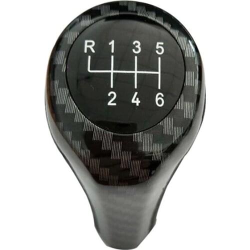 Carbon Fiber 5 6 Speed Gear Shift Knob For BMW E46 E60 E61 E62 E63 E81 E82 E85 E87 E88 E90 E91 E92 Auto Accessories