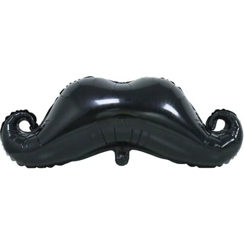 82x30cm Black Mustache Shape aluminum foil Balloons baby shower Birthday party wedding backdrop decoration party DIY decoration