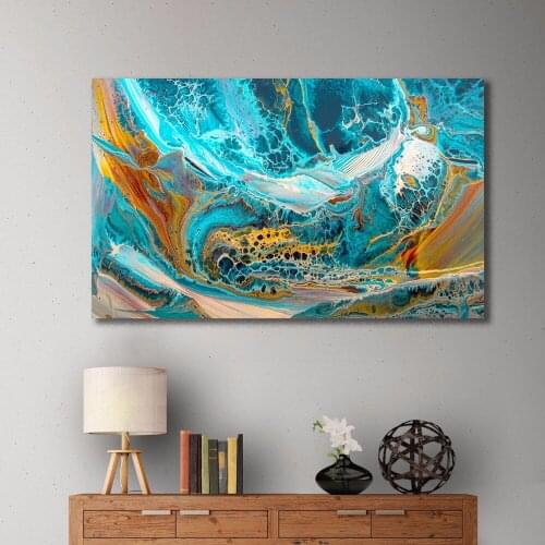 Wlong Fashion Abstract Deluge Wall Art Painting Pictures Print On Canvas Art The Picture for Home Modern Decoration Unframe