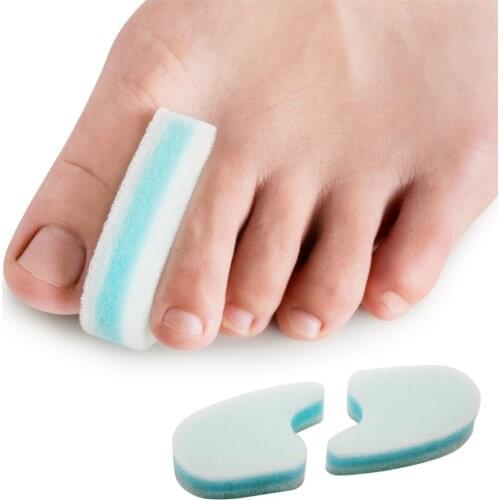 2pcs Foam Sponge Toe Separator 3 Layer Toe Spacers for Align Toes And Prevent Corns And Hammer Toe Relief Foot Care Tool C1655