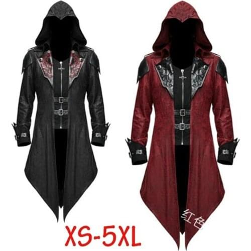 5xl Renaissance Navigator Men Knight Cosplay Medieval Costume Bomber Ranger Victoria Grooms Steampunk Coat Carnival Party
