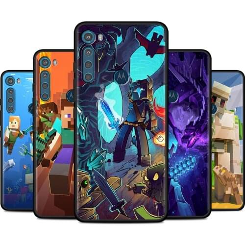 Sandbox game Mini World Cover for Motorola One Fusion Hyper G9 Play G8 Power Lite G30 E6s Edge Plus G Stylus Mobile Phone Case