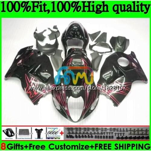 Black red Injection For SUZUKI Hayabusa GSXR-1300 GSXR 1300 56BS.121 GSXR1300 08 09 10 11 12 2008 2009 2010 2011 2012 Fairing