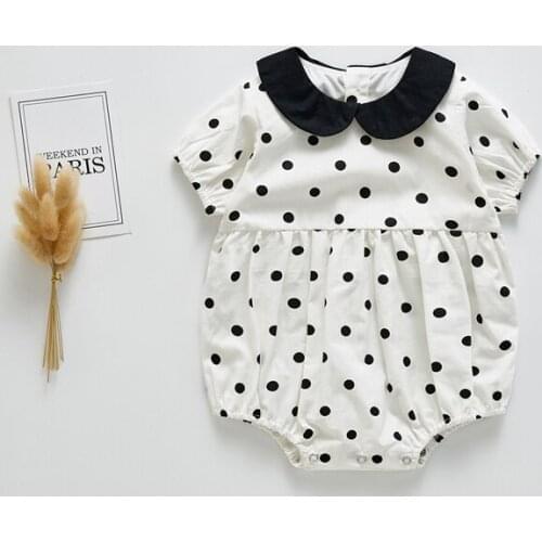 Newborn Baby Bodysuit Summer 100% Cotton Boy Girl Clothes Infant Toddler 2020 Summer Baby Outfits Clothing Baptism Party Outfits