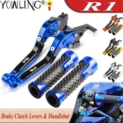 For Yamaha YZFR1 2004 2005 2006 2007 2008 2009 2010 2011 2012 2013 2014 Motorcycle Adjustable Brake Clutch Levers Handle Grips