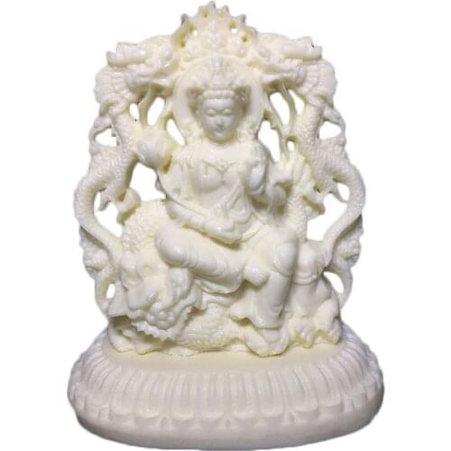 Guanyin, God of Wealth carving Buddha statue, modern art sculpture Home Decoration Car Feng Shui Decoration gift figurines