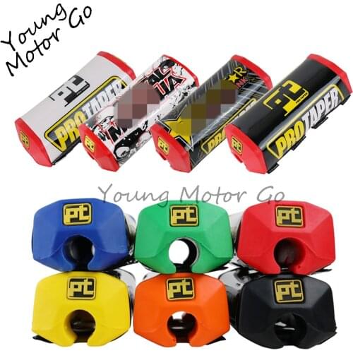 Square Handlebar Handle Bar Fat Bar Pad Chest Protector Cross fit 28mm 1-1/8 motorcycle ATV Dirt Pit Bike Sponge Motocross