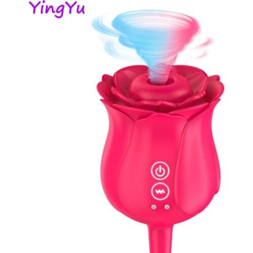 New Rose Vibrator Vagina Sucking Vibrator Stimulation Powerful Sex Toys for Women Intimate Nipple Sucker Oral Licking Clitoris