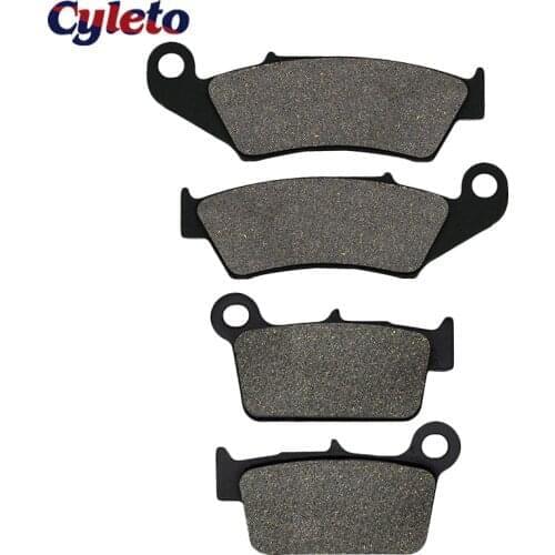 Cyleto Motorcycle Parts Front and Rear Brake Pads for Beta SM 400 450 525 RR 250 300 350 400 RS 430 420 480 498 520 525 Enduro
