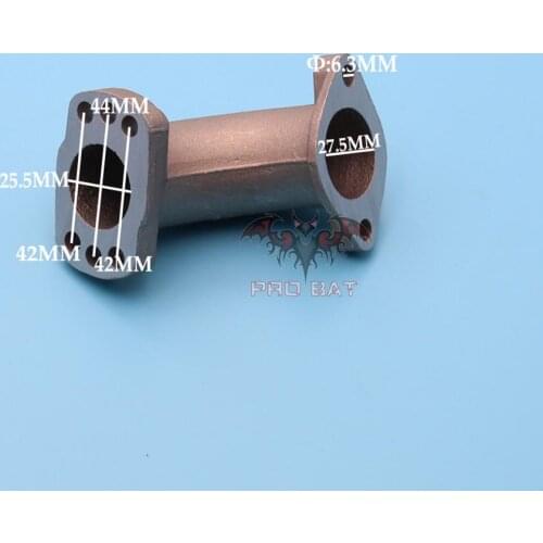 ADJUSTABLE 26MM Intake Manifold Pipe For CARBURETOR Carby Pit Dirt Pro Quad Bike ATV Buggy