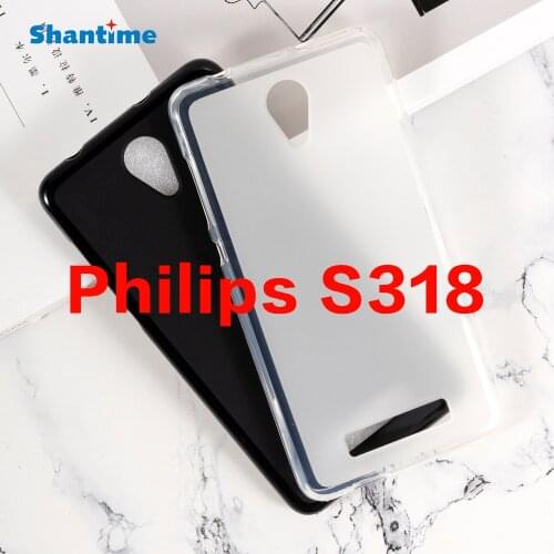 For Philips S318 Gel Pudding Silicone Phone Protective Back Shell For Philips S318 Soft TPU Case