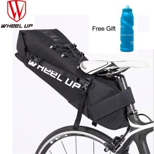 WHEEL UP Bike Bag 10L Waterproof Nylon Cycle Road MTB Bicycle Saddle Cycling Bags Rear Panniers Bycicle Accessories