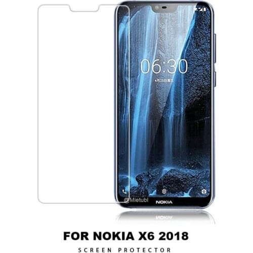 For Nokia 6.1 Plus for Nokia 6.1 WIERSS Tempered Glass Screen Protector Film for Nokia X6 TA-1099 5.8" glass film