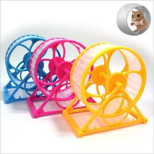 1PC Hamster Sports Running Wheel Guinea Pig Little Mouse Plastic Mute Grid Jogging Spinner Small Pet Exercise Fitness Toy