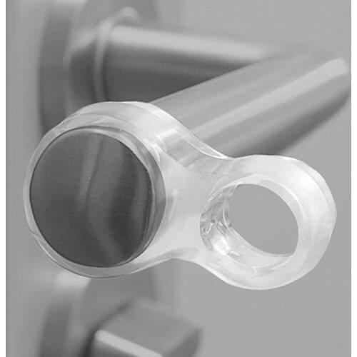 1pcs Door Stop Transparent Door Handle Buffer Baby Safety Children Protection Walls And Furniture Door Stopper Kitchen Bedroom