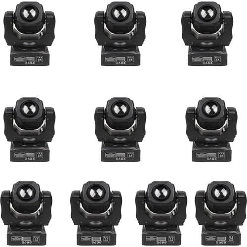 10 pieces/lot 60W Led Moving Head Spot Light with DMX 9/11 channels for Bar Disco Party decoration Spot Light Auto Sound DMX