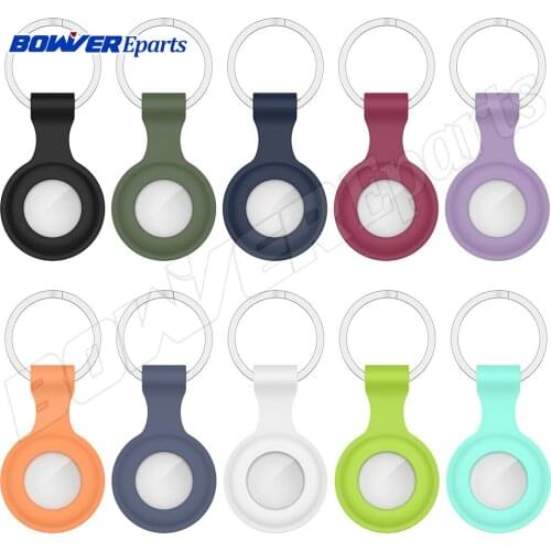 10PCS/lot For Apple Airtags case Liquid Silicone Protective Sleeve For Locator Tracker Anti-lost Keychain Protective Covers
