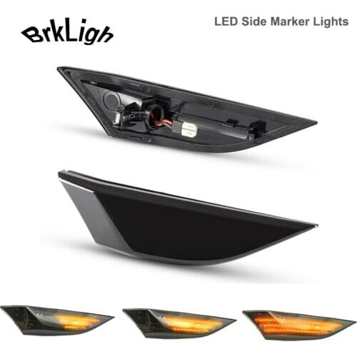 2x LED Dynamic Front Bumper Reflector Side Marker Light Turn Signal Lamps For Porsche 911 Carrera 991 Boxster 981 Cayman 982 GT2