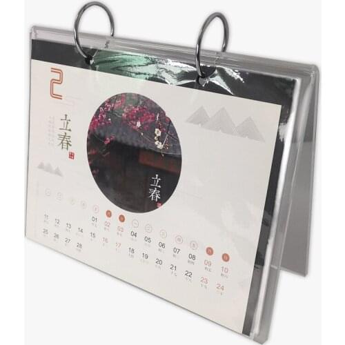 5 units/pack) Fashion Desktop Clear Acrylic Lucite Calendar Holder Racks , Desk Calendar Stands YCD-001