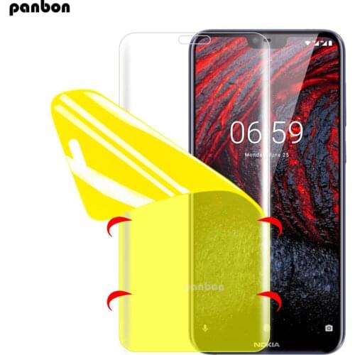 5D Soft Hydrogel Protective Film Nokia 5.1 Plus X5 Screen Protector For Nokia 5.1 X5 flexible TPU 3D gel nano Film Not glass