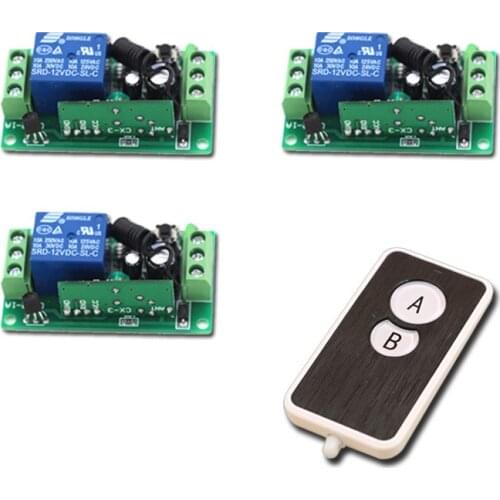 Wireless Remote Control Switch RF Remote Switch Wireless Remote Plug DC 9V 12V 24V Receiver Transmitter 315Mhz/433Mhz