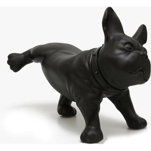 Nordic Resin Color Bulldog Simulated Animal Decorative Ornaments Modern Home Decor Crafts Christmas Figurine