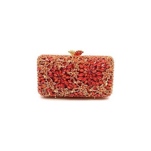 Hot Women Luxury Evening Bag Diamond Rhinestone Clutches Crystal Bling Gold Clutch Purse Black Silver Wedding Party Bags Purse