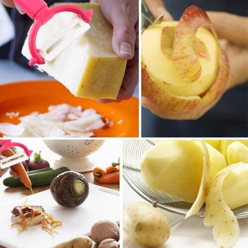 Plastic Handle Ceramic Peeler Cucumber Carrot Apple Potato Peeler Kitchen Fruit Vegetable Melon Planer Creative Artifact Tools