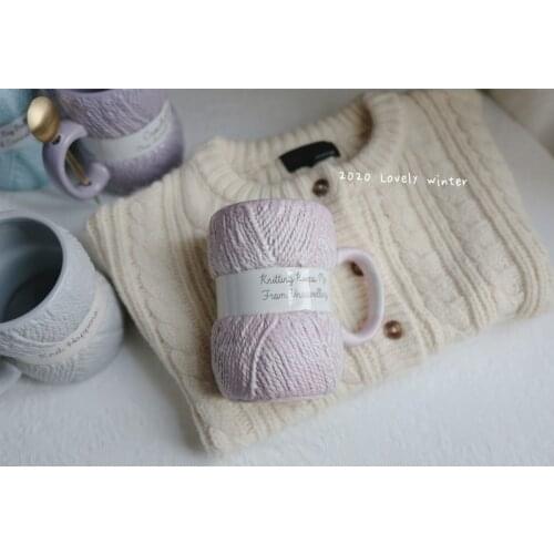 Ceramic Mugs Coffee Cup Breakfast Cereal Cute Ceramic Cups Milk Colorful Wool Ceramics Mugs Drinkware the Best birthday Gift