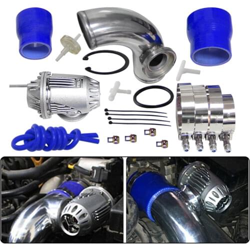 SQV Blow Off Valve BOV IV 4 kit TURBO PIPE kit for HYUNDAI GENESIS COUPE 2.0T Blue Hose
