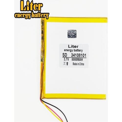 3.7 V 5000 mah tablet battery brand tablet gm lithium polymer battery 34108101 3 line